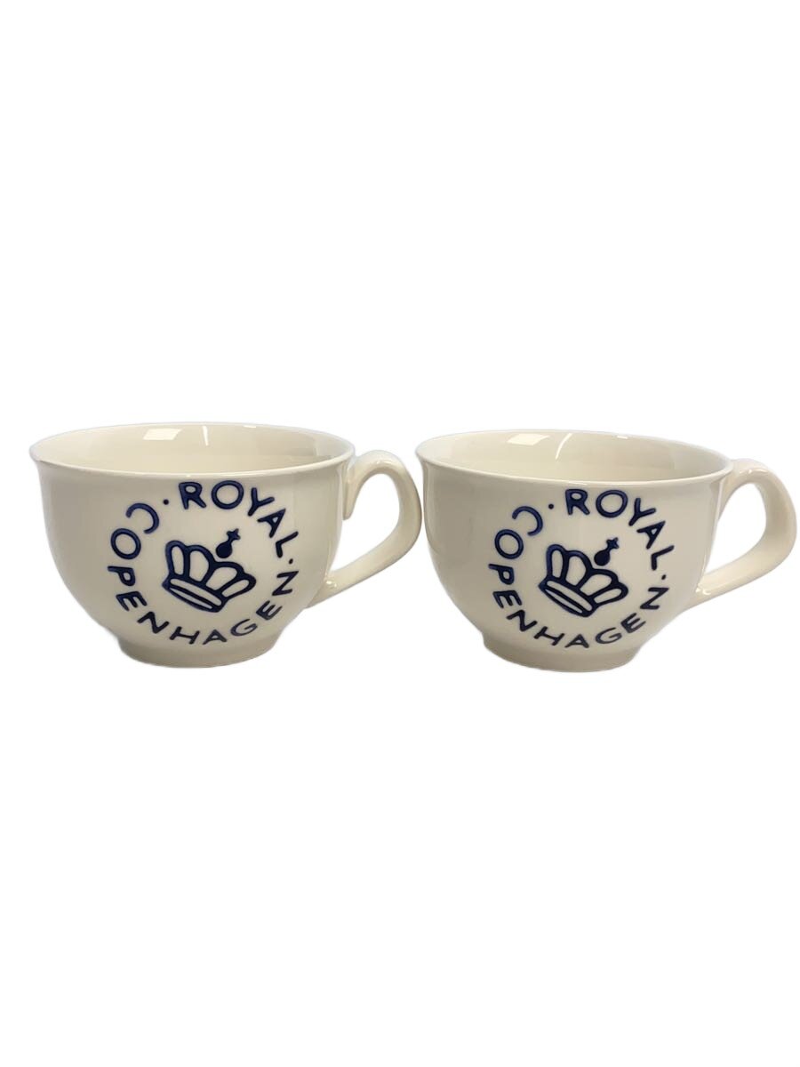 【中古】ROYAL COPENHAGEN◆カップ/2点セット/ホワイト/ロイヤルコペンハーゲン【キッチン用品】
