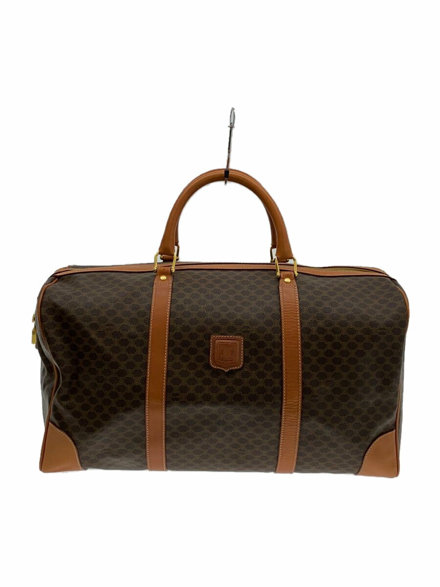 【中古】CELINE◆ボストンバッグ/PVC/BRW/総柄【バッグ】