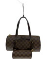 【中古】LOUIS VUITTON◆1)パピヨン30_ダミエ・エベヌ/PVC/BRW/総柄【バッグ】
