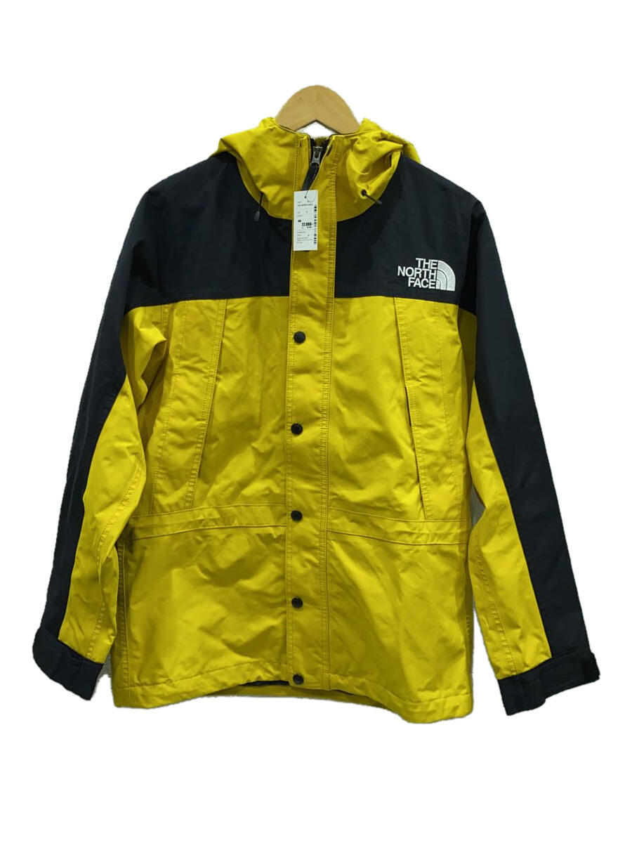 【中古】THE NORTH FACE◆MOUNTAIN LIGHT JACKET_マウンテンライトジャケット/S/ナイロン/YLW/汚れ有【メンズウェア】