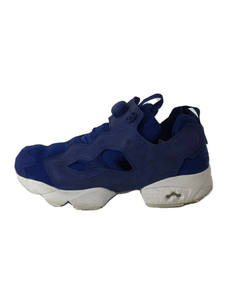 【中古】Reebok◆INSTAPUMP FURY TECH_インスタポンプ フューリー テック/26.5cm/BLU【シューズ】