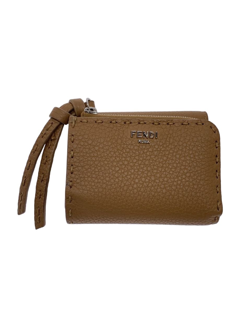 Rakuten - 【中古】FENDI◆3つ折り財布/レザー/BEG/無地/レディース/8M0499【服飾雑貨他】