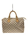 【中古】LOUIS VUITTON◆スピーディ30_ダミエ・アズール_WHT/PVC/WHT/チェック【バッグ】