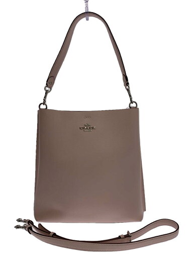 【中古】COACH◆モリーバケットバッグ/トートバッグ/レザー/PNK/CA214【バッグ】 【中古】COACH◆モリーバケットバッグ/トートバッグ/レザー/PNK/CA214【バッグ】