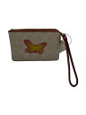 【中古】COACH◆ポーチ/--/WHT/総柄/蝶【バッグ】