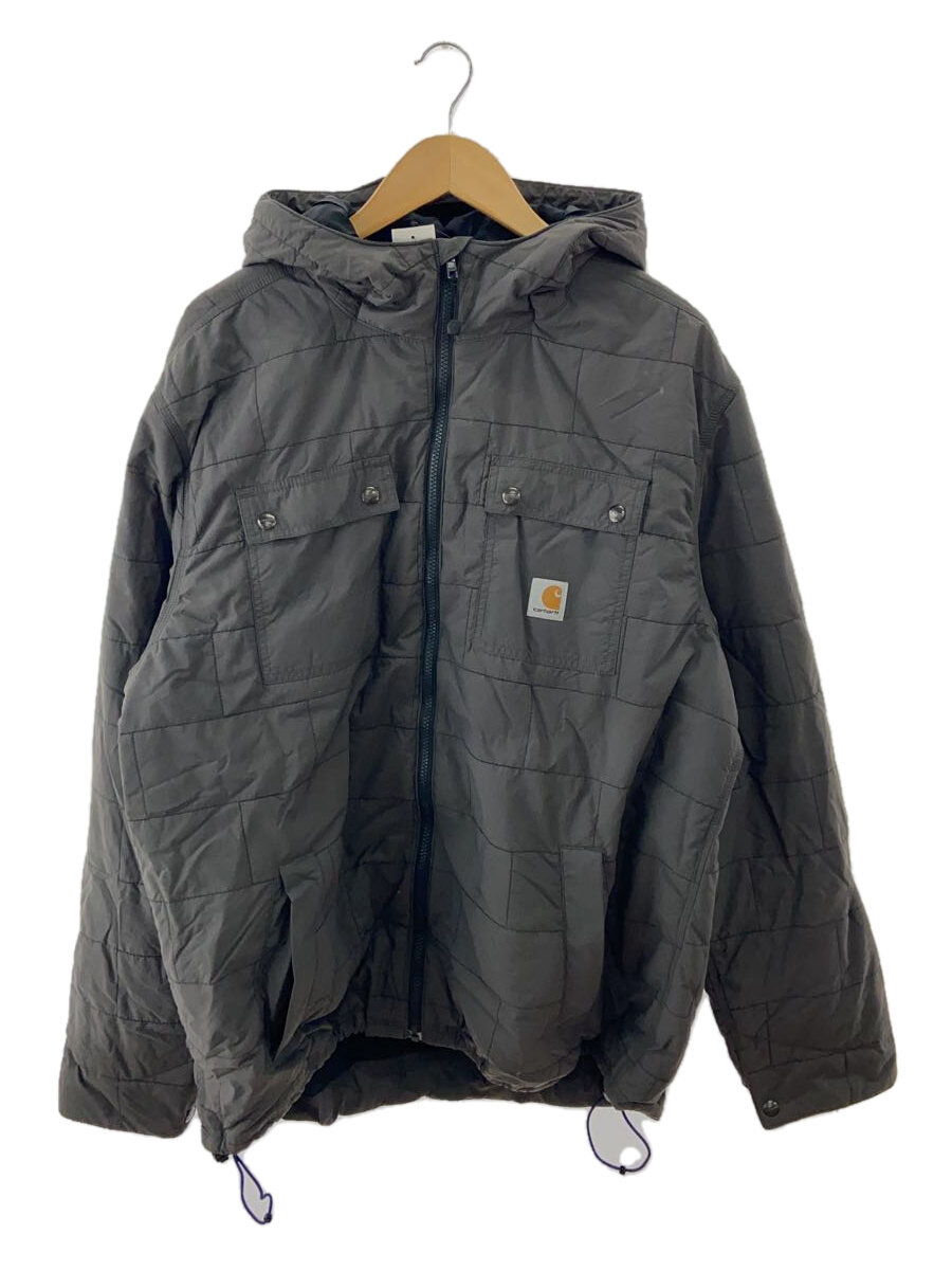 【中古】Carhartt◆ジャケット/XL/ナイロン/GRY/無地/264447【メンズウェア】
