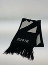 【中古】OFF-WHITE◆MULTICOLOR TEMPERATURE LOGO SCARF/--/BLK/メンズ【服飾雑貨他】