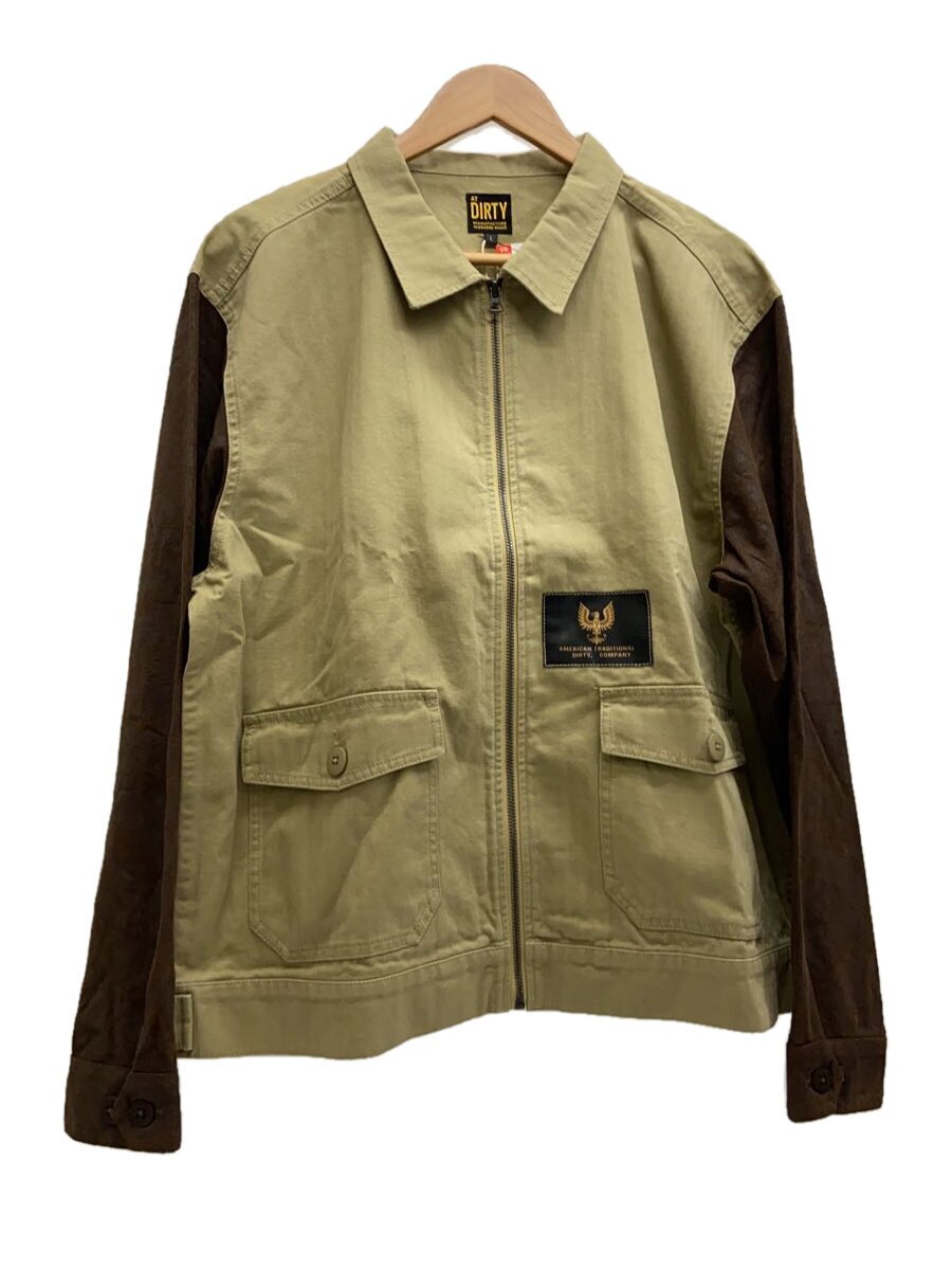AT-DIRTY◆ATD CUSTOM FLIGHT JACKET/ブルゾン/L/コットン/CML/101-001433-000//