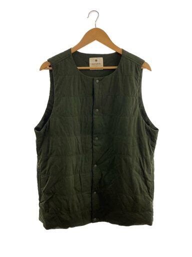 【中古】snow peak◆ダウンベスト/L/ポリエステル/GRN/SW-20AU503【メンズウェア】 【中古】snow peak◆ダウンベスト/L/ポリエステル/GRN/SW-20AU503【メンズウェア】