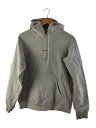 【中古】Supreme◆Digital Logo Hooded Sweatshirt/M/コットン/GRY/シミ有/袖汚れ有【メンズウェア】(4)