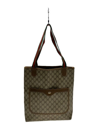 【中古】GUCCI◆グッチ/トートバッグ/PVC/GRY/総柄【バッグ】 【中古】GUCCI◆グッチ/トートバッグ/PVC/GRY/総柄【バッグ】