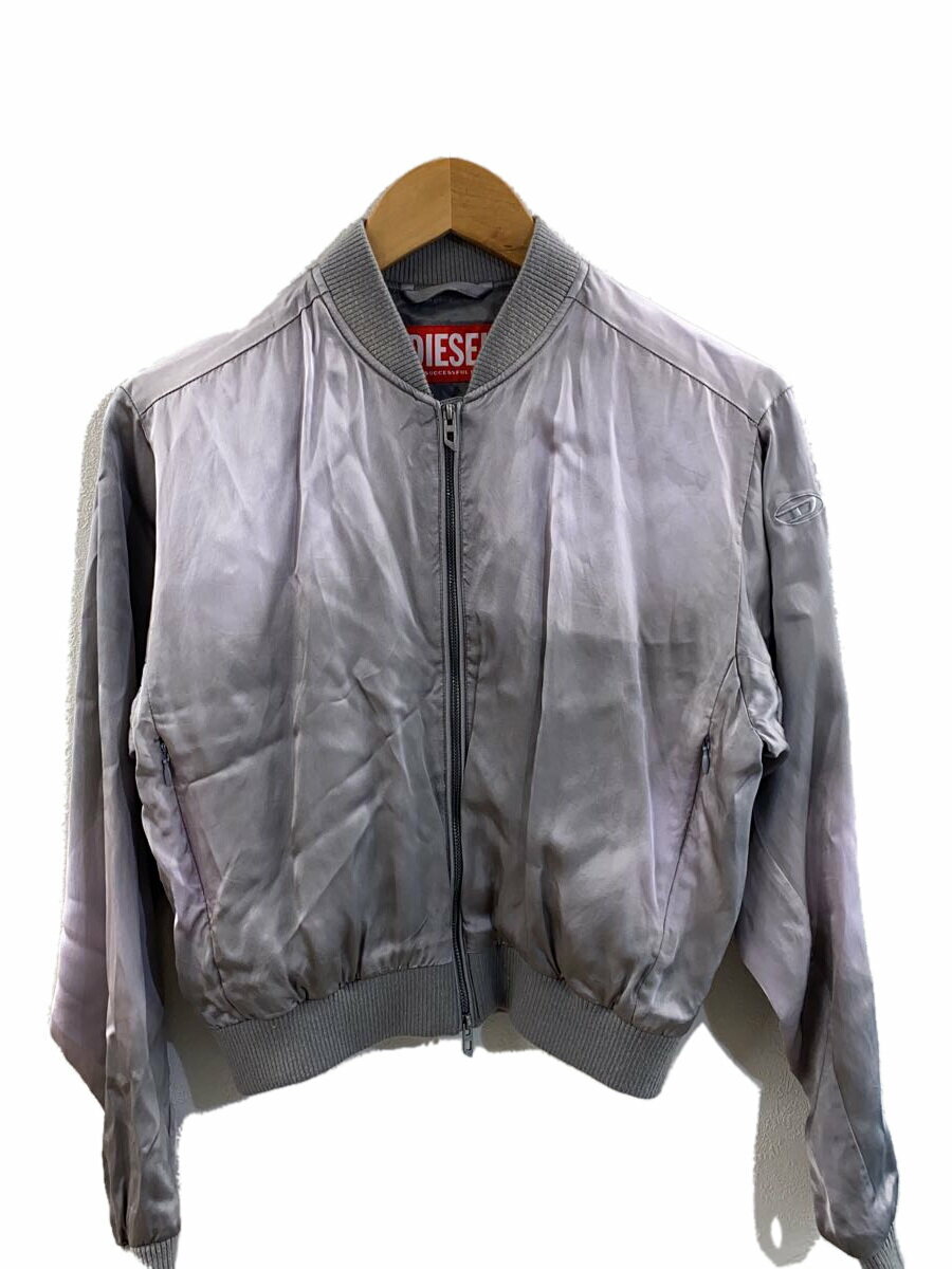 【中古】DIESEL◆ジャケット/38/レーヨン/シルバー/G-KHLOW-N1/グラデーション【レディースウェア】