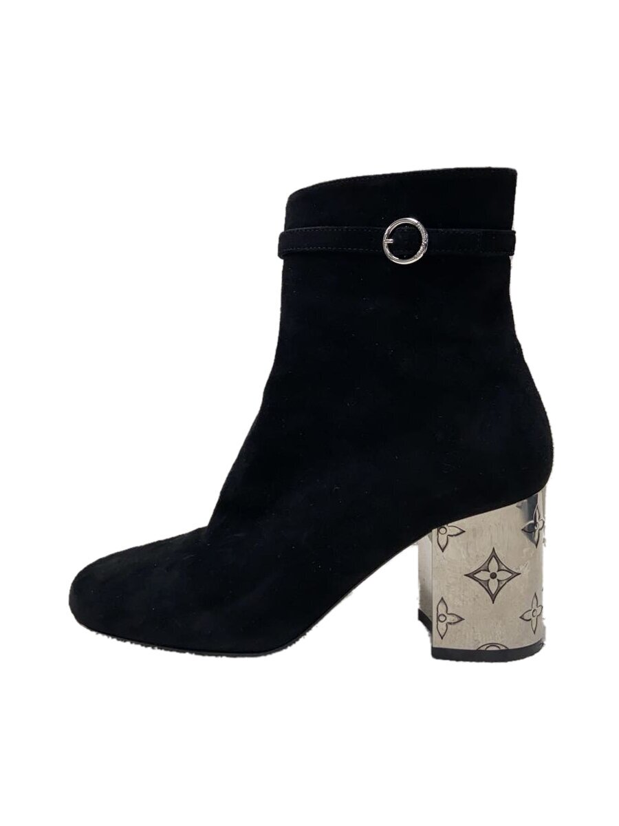 【中古】LOUIS VUITTON◆ブーツ/36/BLK/スウェード【シューズ】