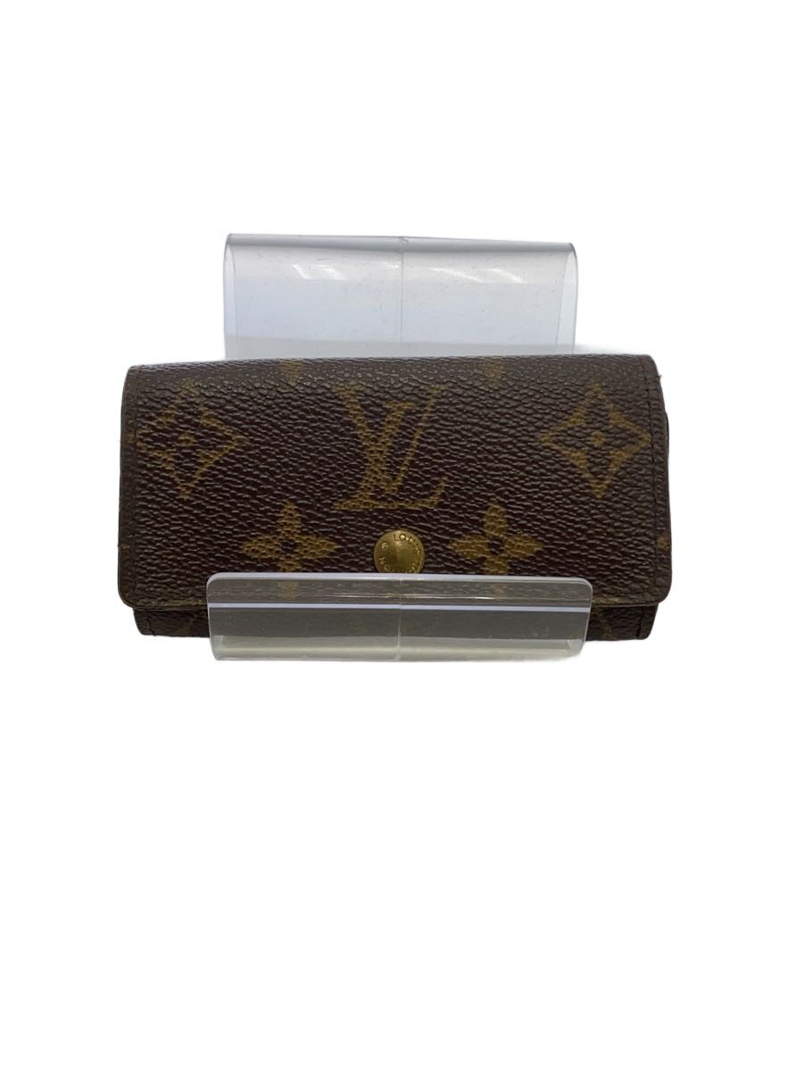 Key Holder - 【中古】LOUIS VUITTON◆キーケース/レザー/BRW/総柄/レディース【服飾雑貨他】