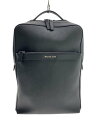 【中古】MICHAEL KORS◆リュック/PVC/BLK/37U2LCOK9L【バッグ】