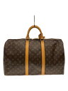 【中古】LOUIS VUITTON◆キーポル50_モノグラム・キャンバス_BRW/PVC/BRW【バッグ】