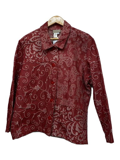 【中古】coldwater creek/ジャケット/--/コットン/RED【メンズウェア】 【中古】coldwater creek/ジャケット/--/コットン/RED【メンズウェア】