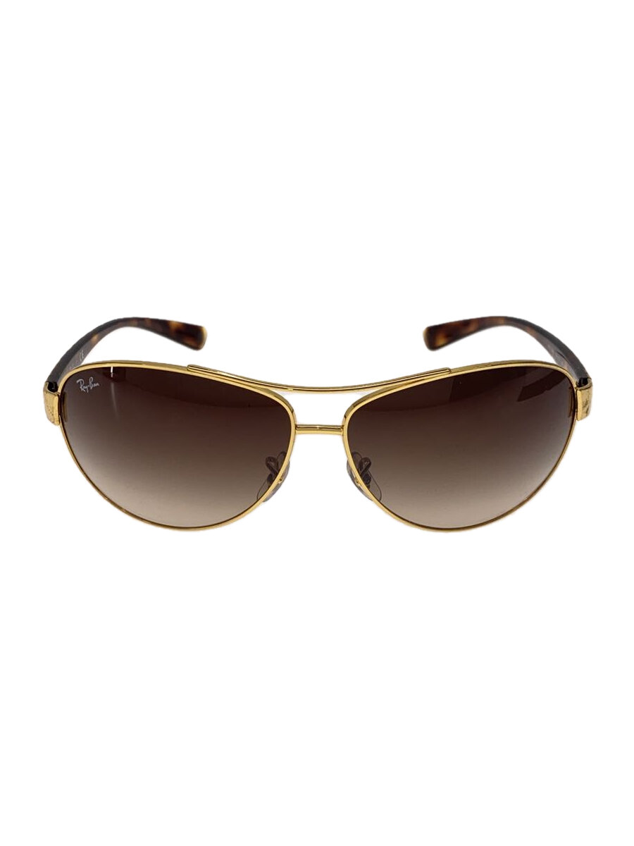 【中古】Ray-Ban◆サングラス/ティアドロップ/メタル/GLD/BRW/メンズ/RB 3386【服飾雑貨他】