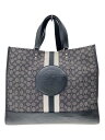【中古】COACH◆トートバッグ/キャンバス/BLK/総柄/C8418【バッグ】(4)