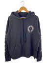【中古】CHROME HEARTS◆パーカー/M/コットン/BLK/2990-304-6045【メンズウェア】