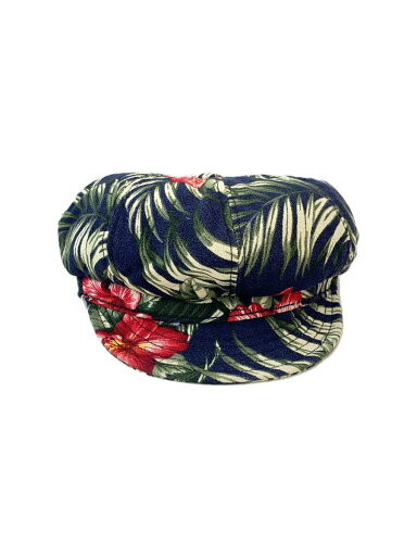 【中古】NEWYORK HAT&CAP CO.◆キャスケット/L/コットン/NVY/総柄/メンズ【服飾雑貨他】 【中古】NEWYORK HAT&CAP CO.◆キャスケット/L/コットン/NVY/総柄/メンズ【服飾雑貨他】