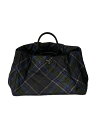 【中古】PRADA◆トートバッグ/ナイロン/マルチカラー/チェック【バッグ】