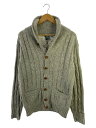 【中古】カーディガン(厚手)/M/ウール/GRY【メンズウェア】