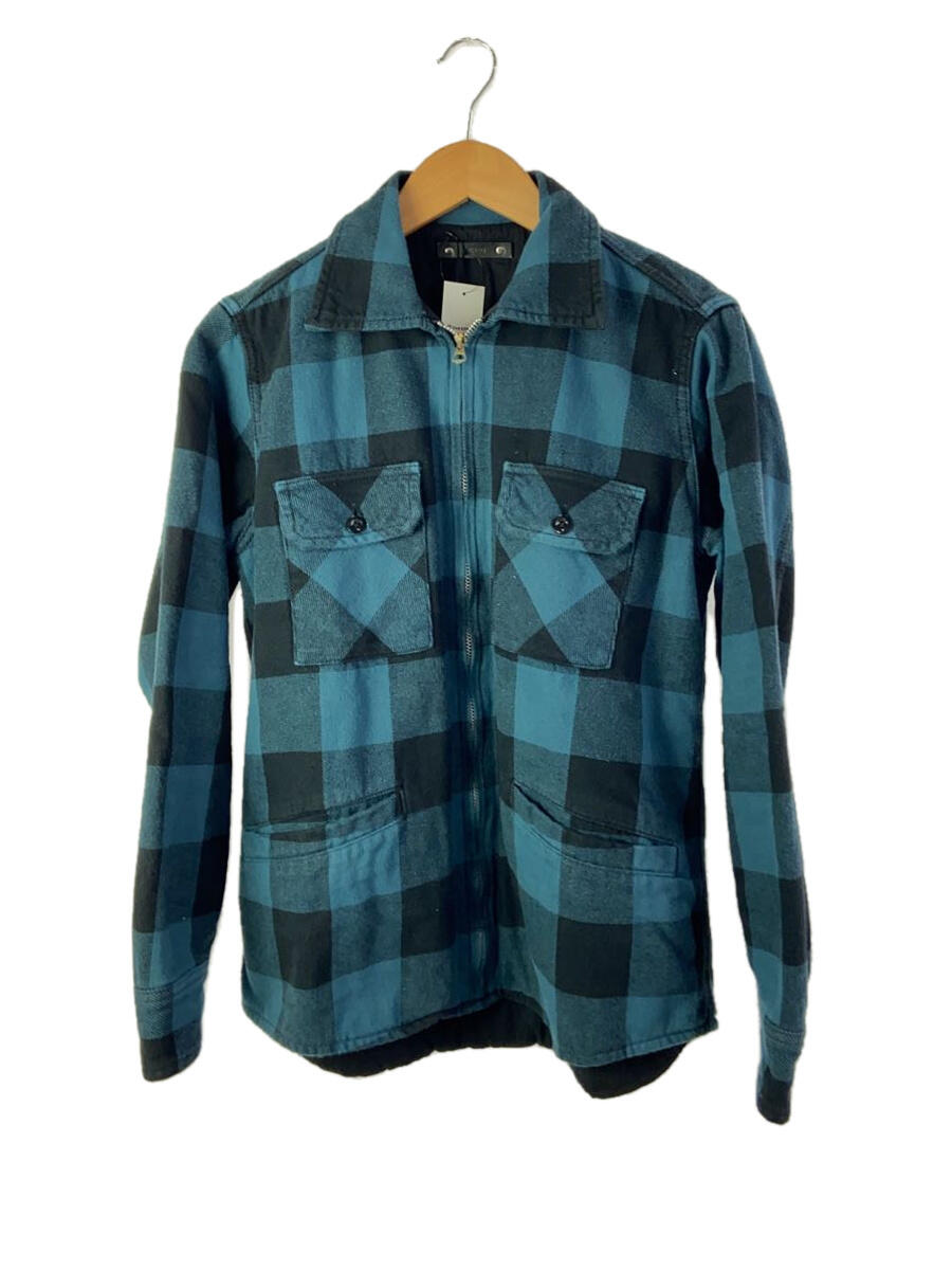 MINEDENIM◆Denim Quilt Liner Flannel Shirts/ジャケット/1/コットン/BLU/チェック