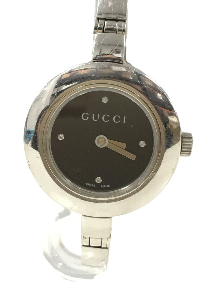 【中古】GUCCI◆クォーツ腕時計/デジタル/ステンレス※キズ有【服飾雑貨他】