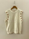 【中古】MASU◆タンクトップ/46/コットン/クリーム/MFSS-CS0221【メンズウェア】