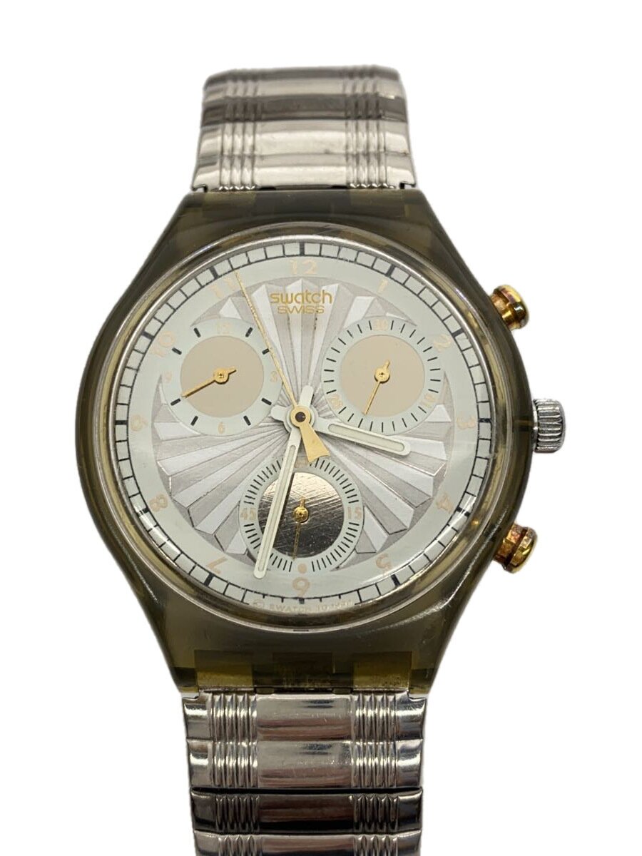 Other - 【中古】SWATCH◆クロノグラフ/アナログ/ステンレス/WHT/SLV/6131【服飾雑貨他】