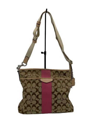 【中古】COACH◆バッグ/--/BEG/総柄/F28502【バッグ】 【中古】COACH◆バッグ/--/BEG/総柄/F28502【バッグ】