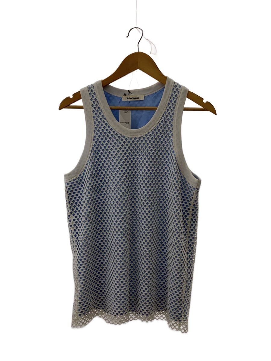 【中古】WALES BONNER◆RECORD TANK TOP タンクトップ/S/ポリエステル/BLU/MS25JE40-JE01-400【メンズウェア】