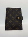 【中古】LOUIS VUITTON◆アジェンダPM_モノグラム_BRW/レザー/BRW/メンズ//【服飾雑貨他】