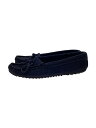 【中古】MINNETONKA◆シューズ/US5.5/NVY/スウェード//【シューズ】(4)