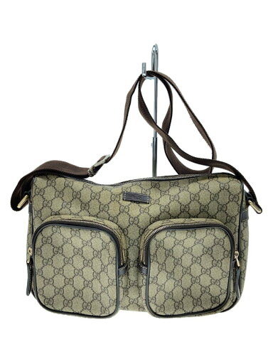【中古】GUCCI◆ショルダーバッグ_GGプラス/PVC/BRW【バッグ】 【中古】GUCCI◆ショルダーバッグ_GGプラス/PVC/BRW【バッグ】