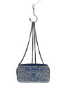 【中古】CHANEL◆ショルダーバッグ/キャンバス/BLU/A81978【バッグ】(4)