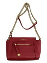 【中古】FURLA◆ショルダーバッグ/レザー/RED/G6662【バッグ】