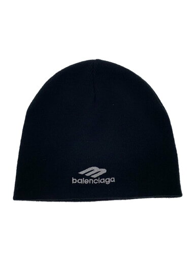 【中古】BALENCIAGA◆Sports Icon Beanie/ビーニー/ロゴ刺繍/ニットキャップ/FREE/アクリル/BLK/メンズ//【服飾雑貨他】 【中古】BALENCIAGA◆Sports Icon Beanie/ビーニー/ロゴ刺繍/ニットキャップ/FREE/アクリル/BLK/メンズ//【服飾雑貨他】
