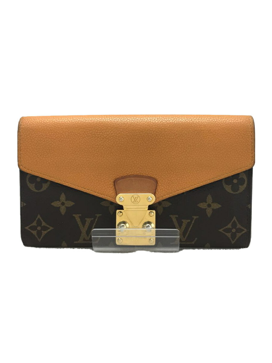 【中古】LOUIS VUITTON◆ポルトフォイユ・パラス_モノグラム_イエロー/M64304/SN ...