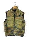 【中古】THE NORTH FACE◆ACONCAGUA VEST/ダウンベスト/L/ナイロン/KHK/カモフラ/NDW18502【レディースウェア】