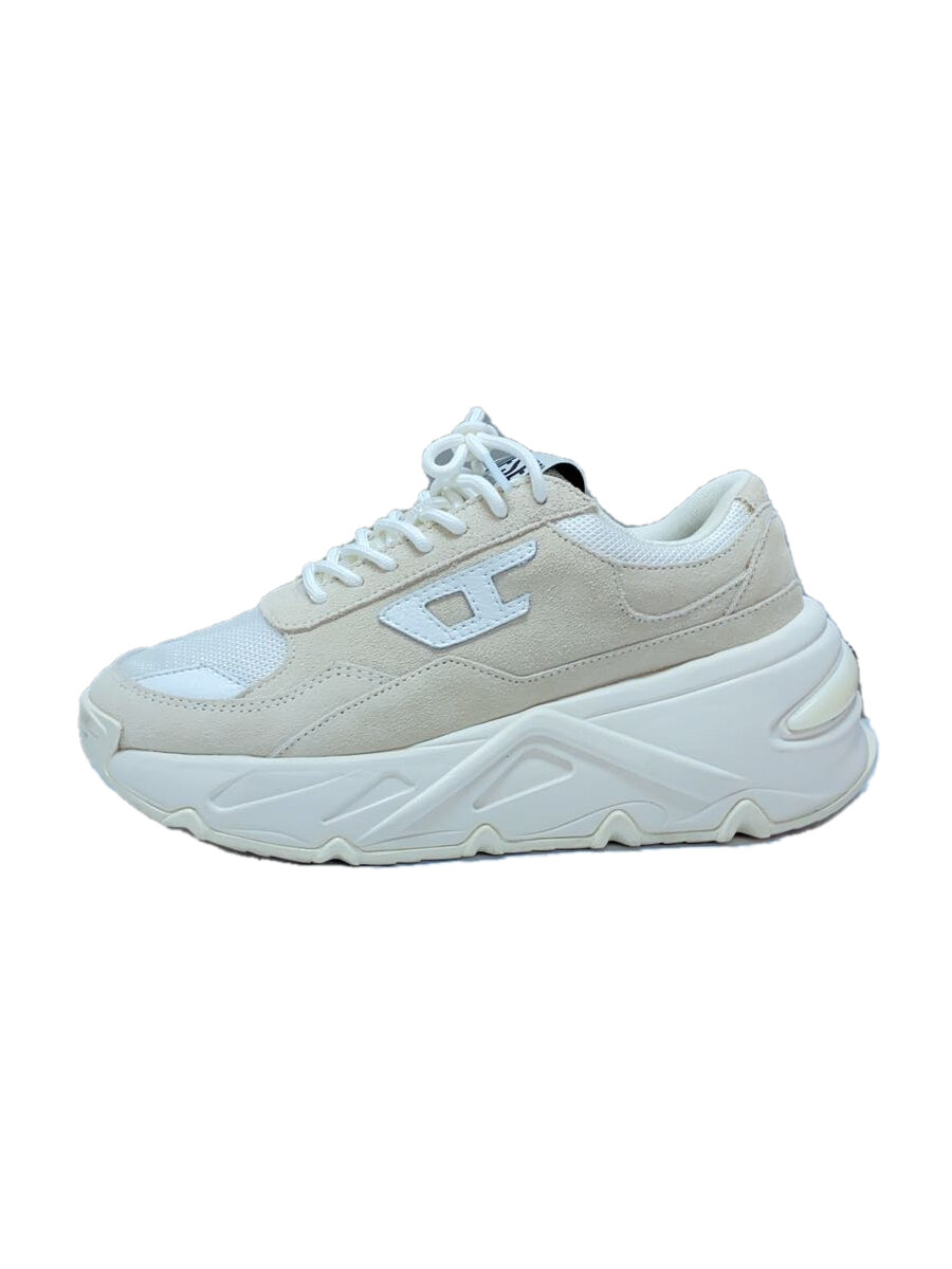 【中古】DIESEL◆ローカットスニーカー/24cm/WHT//【シューズ】