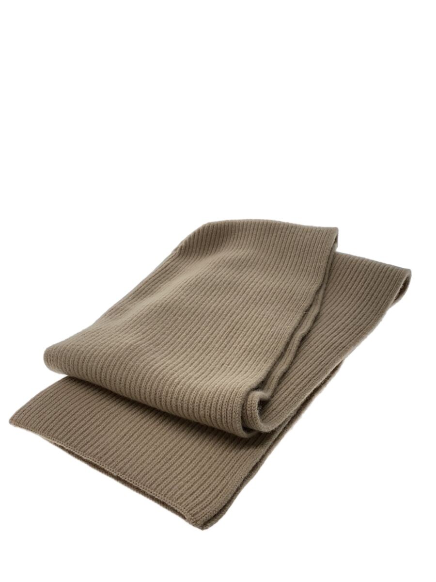 【中古】Room no.8◆WOOL W RIB HOODED STOLE/マフラー/ウール/BEG/R8KN-216【服飾...