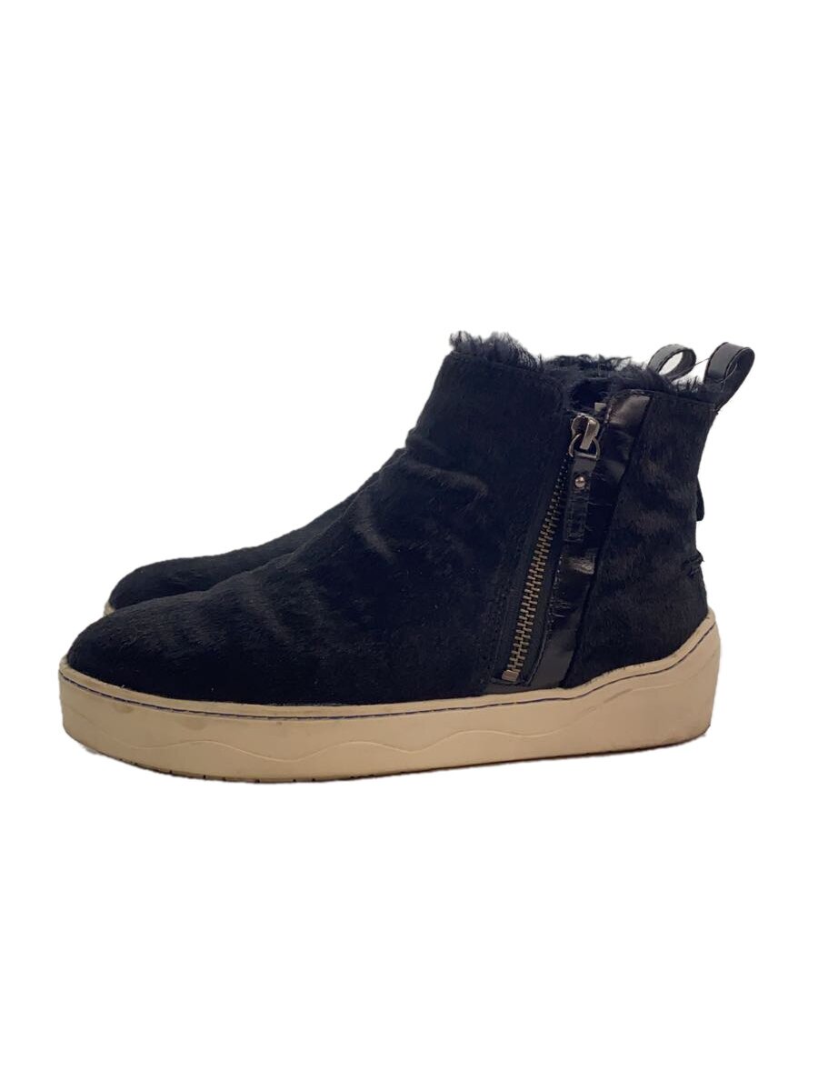 【中古】tsumori chisato walk◆ハラコ/サイドゴアブーツ/23.5cm/BLK【シューズ】