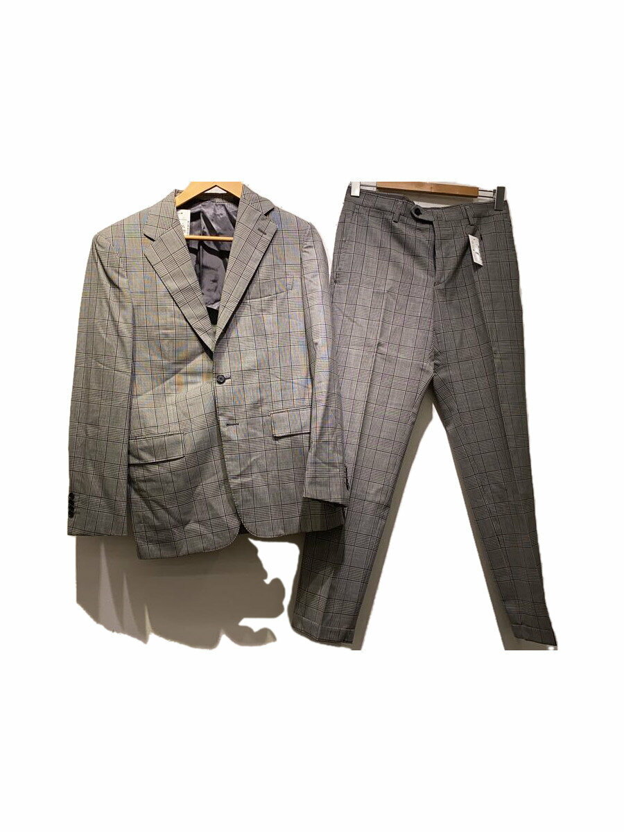 【中古】UNITED ARROWS◆3Bスーツ/48/ウール/GRY/チェック/1123-161-4446/背抜き//【メンズウェア】