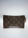 【中古】LOUIS VUITTON◆ポッシュ・トワレット15_モノグラム・キャンバス_BRW/PVC/BRW/総柄【バッグ】