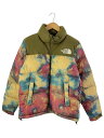【中古】THE NORTH FACE◆NOVELTY NUPTSE JACKET_ノベルティ ヌプシ ジャケット/S/ナイロン/KHK/総柄//【メンズウェア】(4)