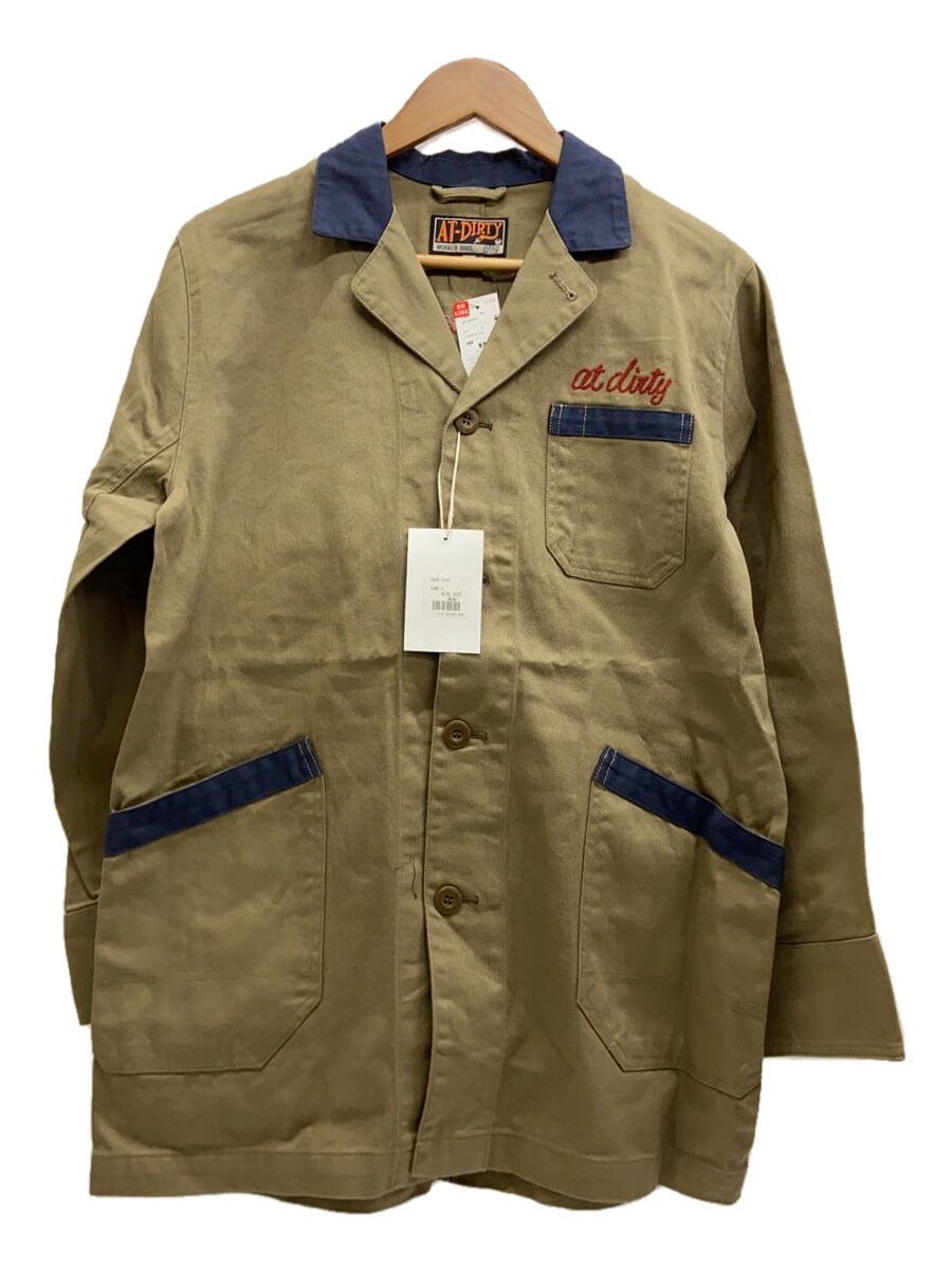 AT-DIRTY◆SHOP COAT/ショップコート/ジャケット/S/コットン/BRW/115-000092-000