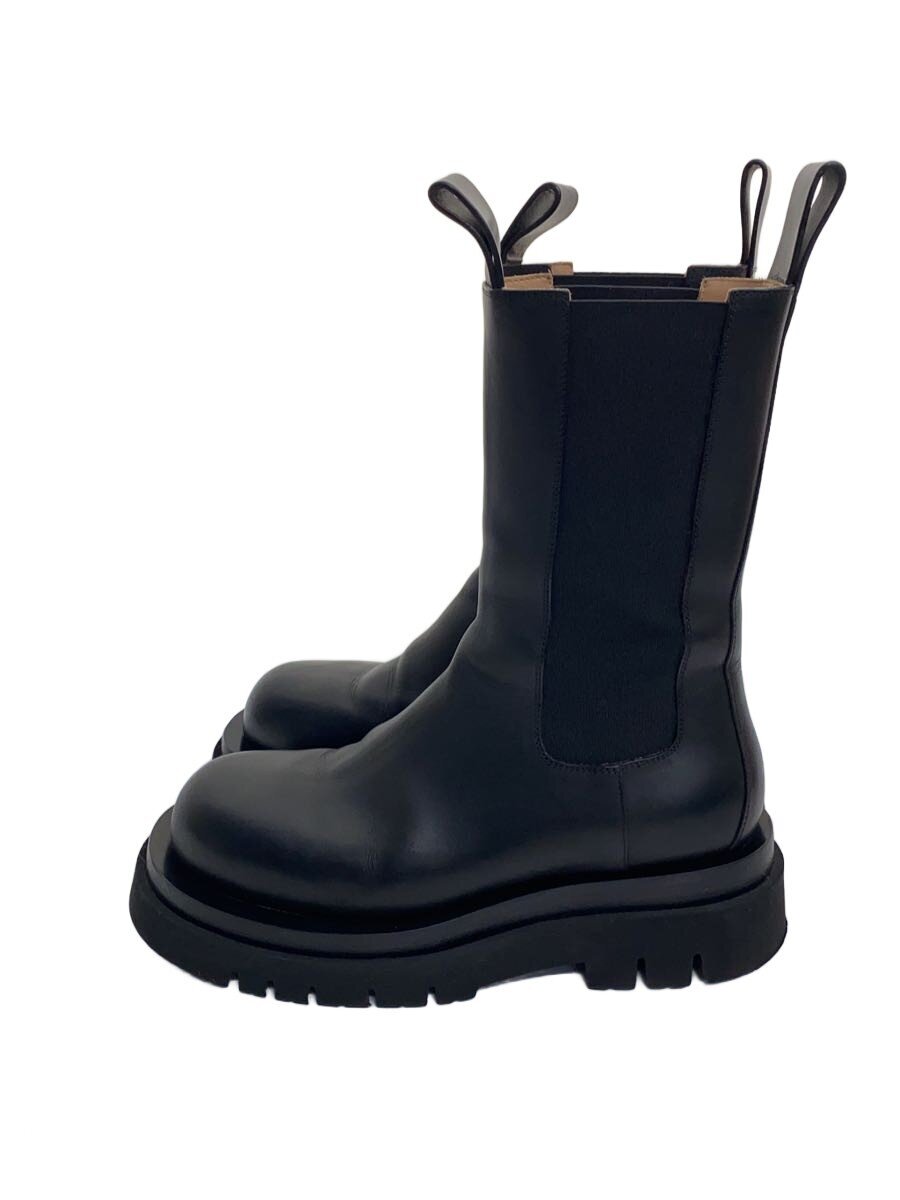 【中古】BOTTEGA VENETA◆THE LUG BOOT STORM CUIR NERO/チェルシー/37/BLK/592045//【シューズ】