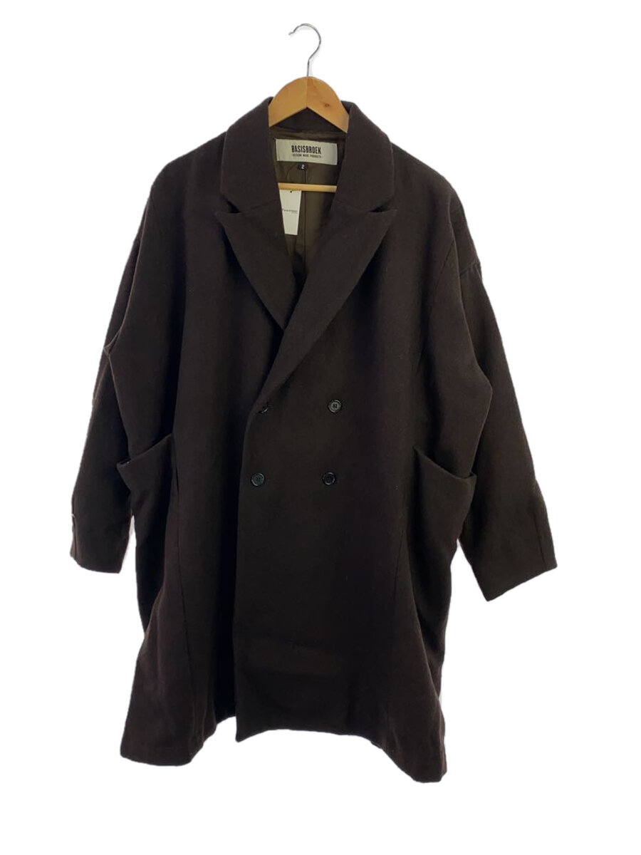 【中古】Basis broek◆チェスターコート/2/ウール/BRW【メンズウェア】